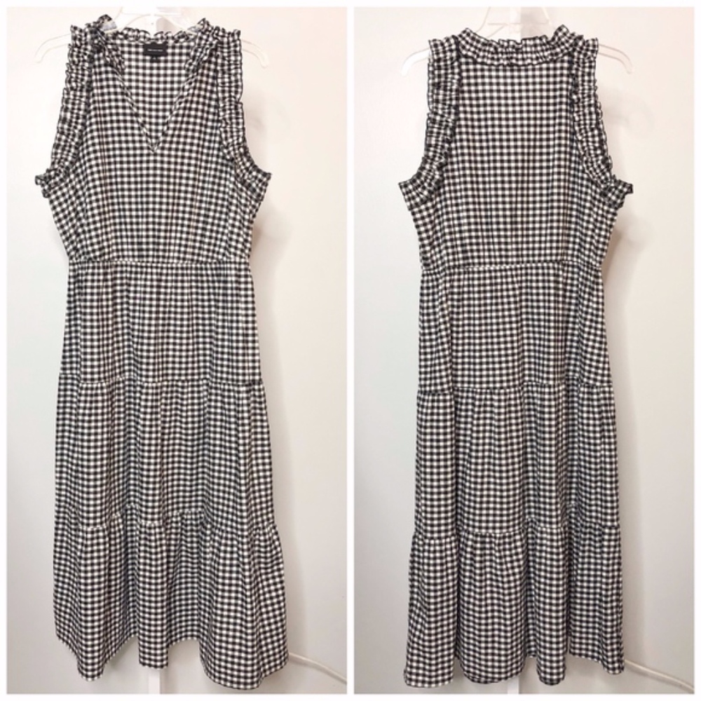 Who What Wear Large Gingham Dress